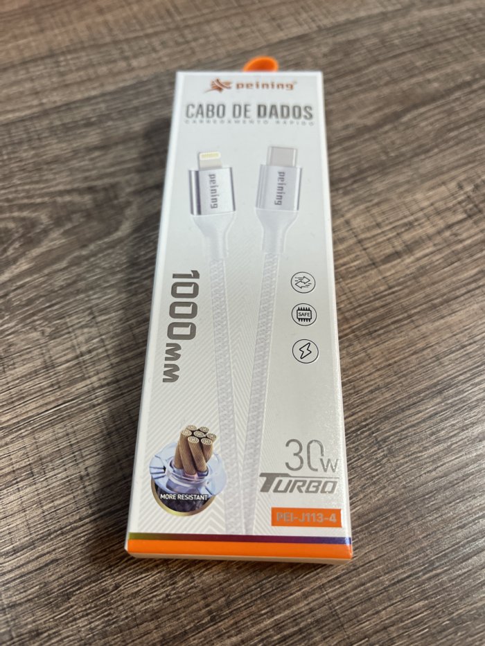 Cabo  Lightning  e USB-C