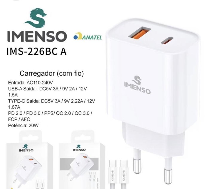 Carregador TC Turbo 30W
