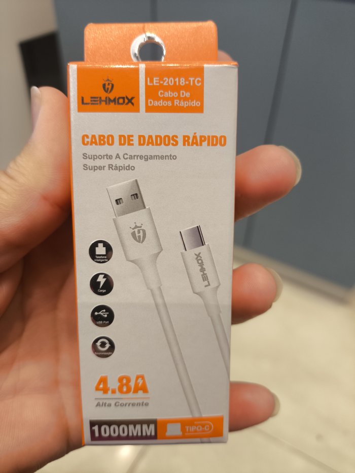 Cabo carregador tipo C