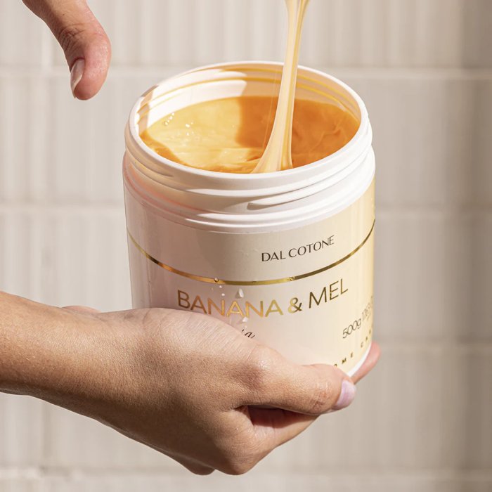 Máscara Banana e Mel Dal Cotone Efeito Teia 500g