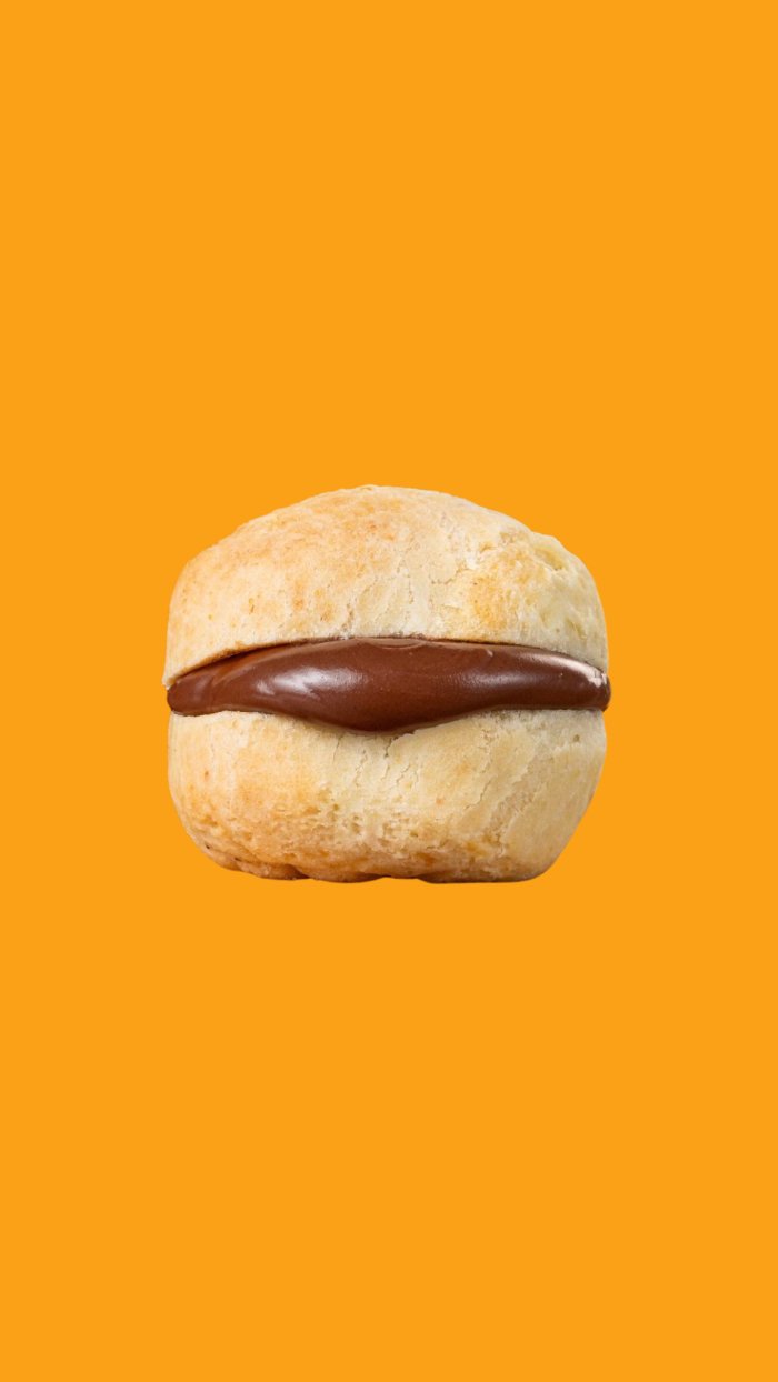 PAO DE QUEIJO COM NUTELLA